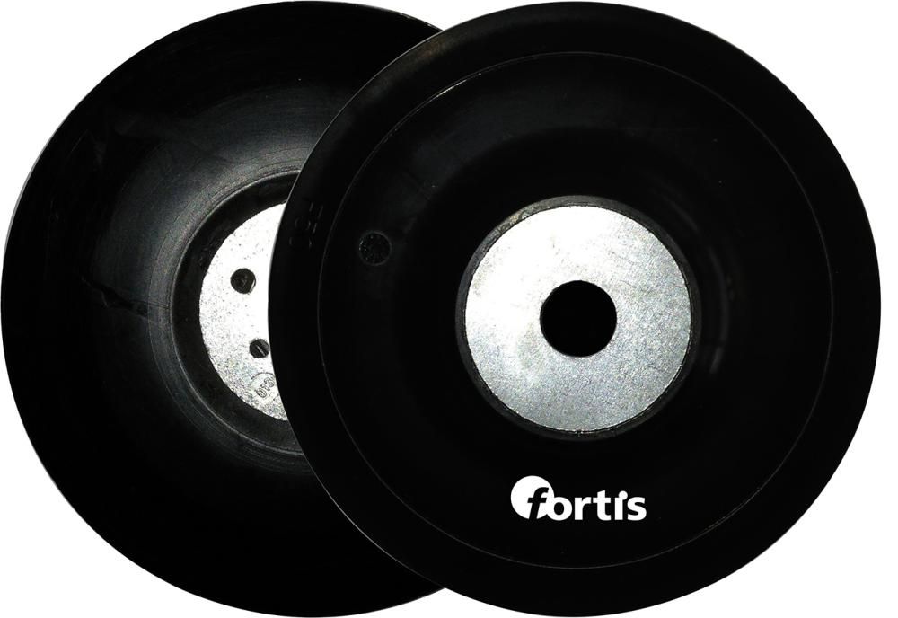 картинка Опорная тарелка для волокнистых шлифовальных кругов, FORTIS 4317784781671 (для дисков ø - 125 мм / удерживающее приспособление - M14) от магазина "Элит-инструмент"