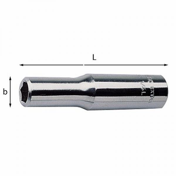 Головки ключей удлиненные с внутренним шестигранником 235 1/4 EL U02350541