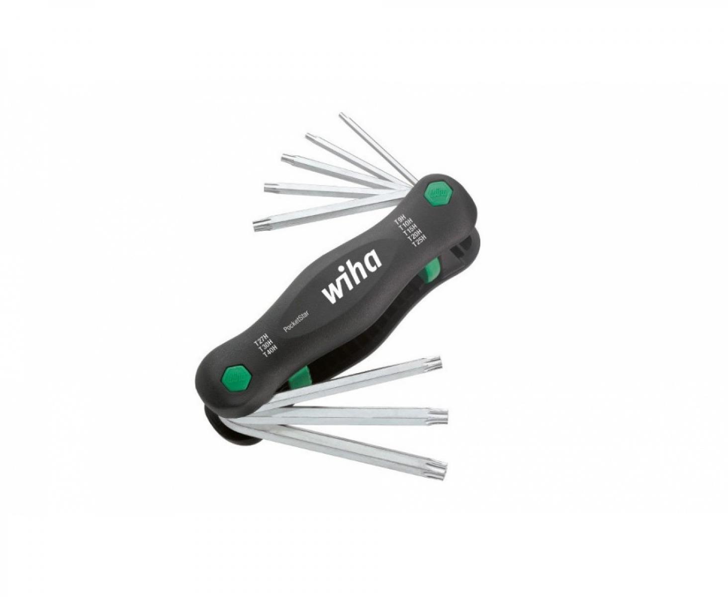 Футляр-рукоятка Wiha TORX Tamper Resistant PocketStar SB 363TR P8 25166 с отверстием 8 предметов