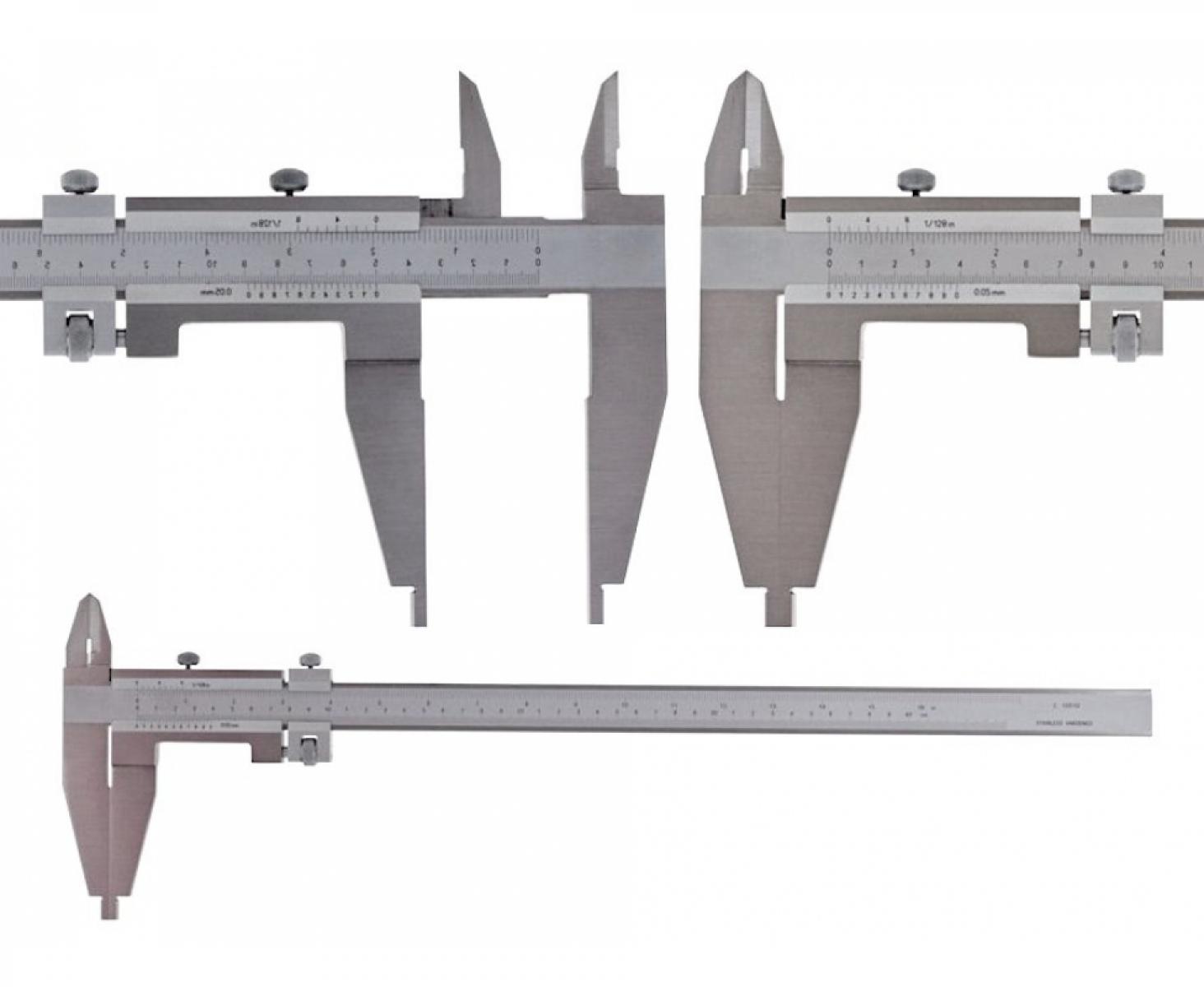 Штангенциркуль верньерный цеховой двусторонний 0-1000 мм Schut 909.629