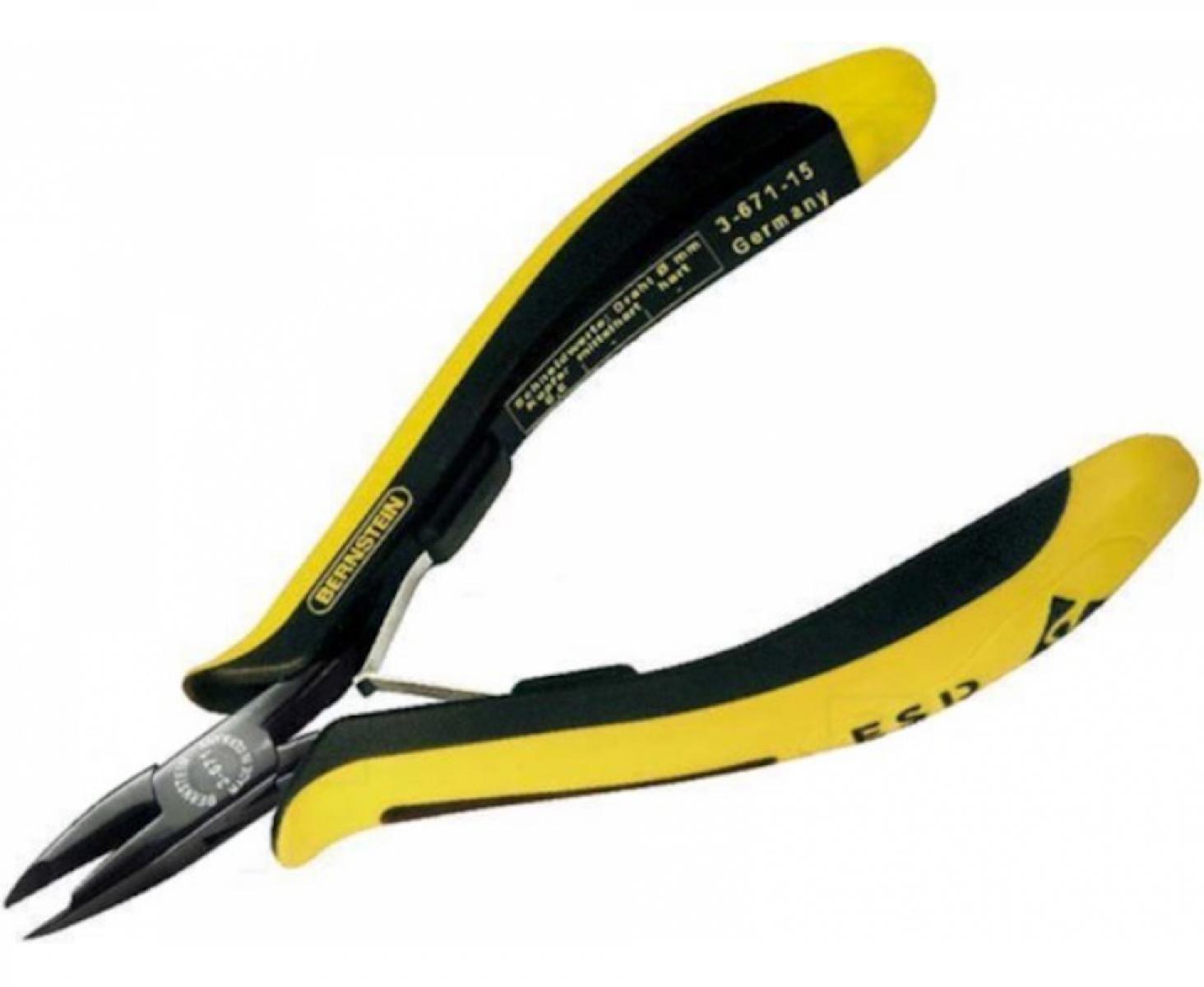 картинка Кусачки ультратонкие прецизионные торцевые EUROline антистатические Bernstein BS-3-671-15 от магазина "Элит-инструмент"