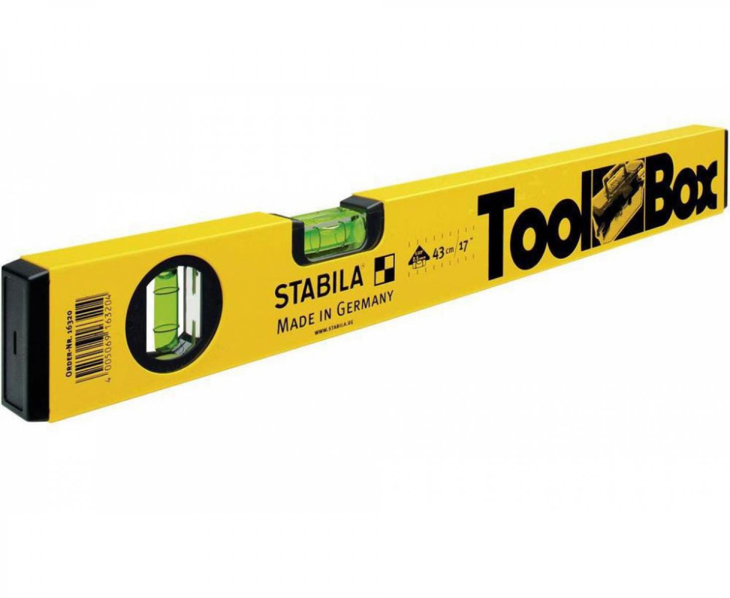 Уровень строительный тип 70Toolbox Stabila 16320 43 см