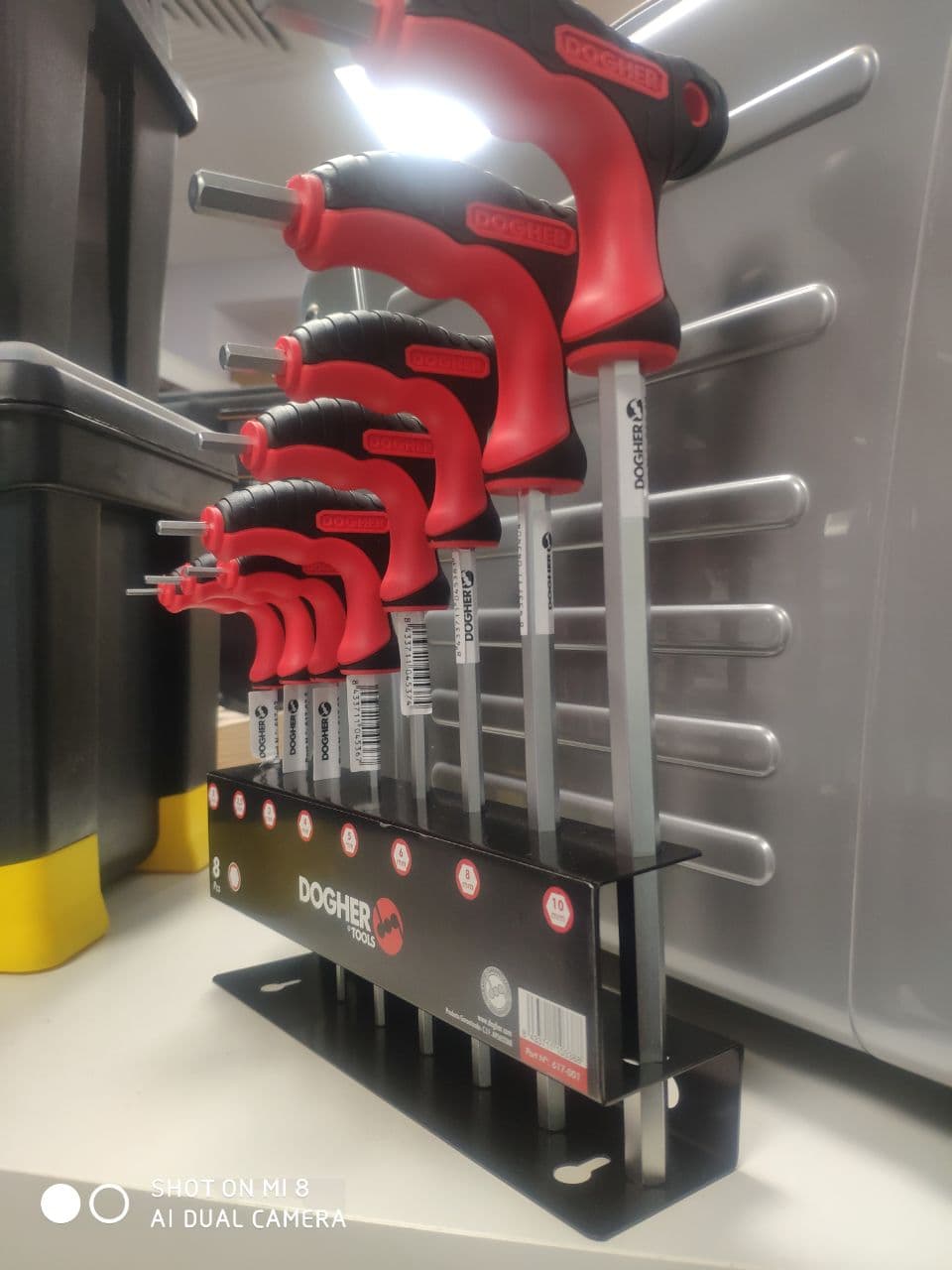 картинка Набор Т-образных профессиональных шестигранных отверток с шариком DOGHER Ref 618-001 от магазина "Элит-инструмент"