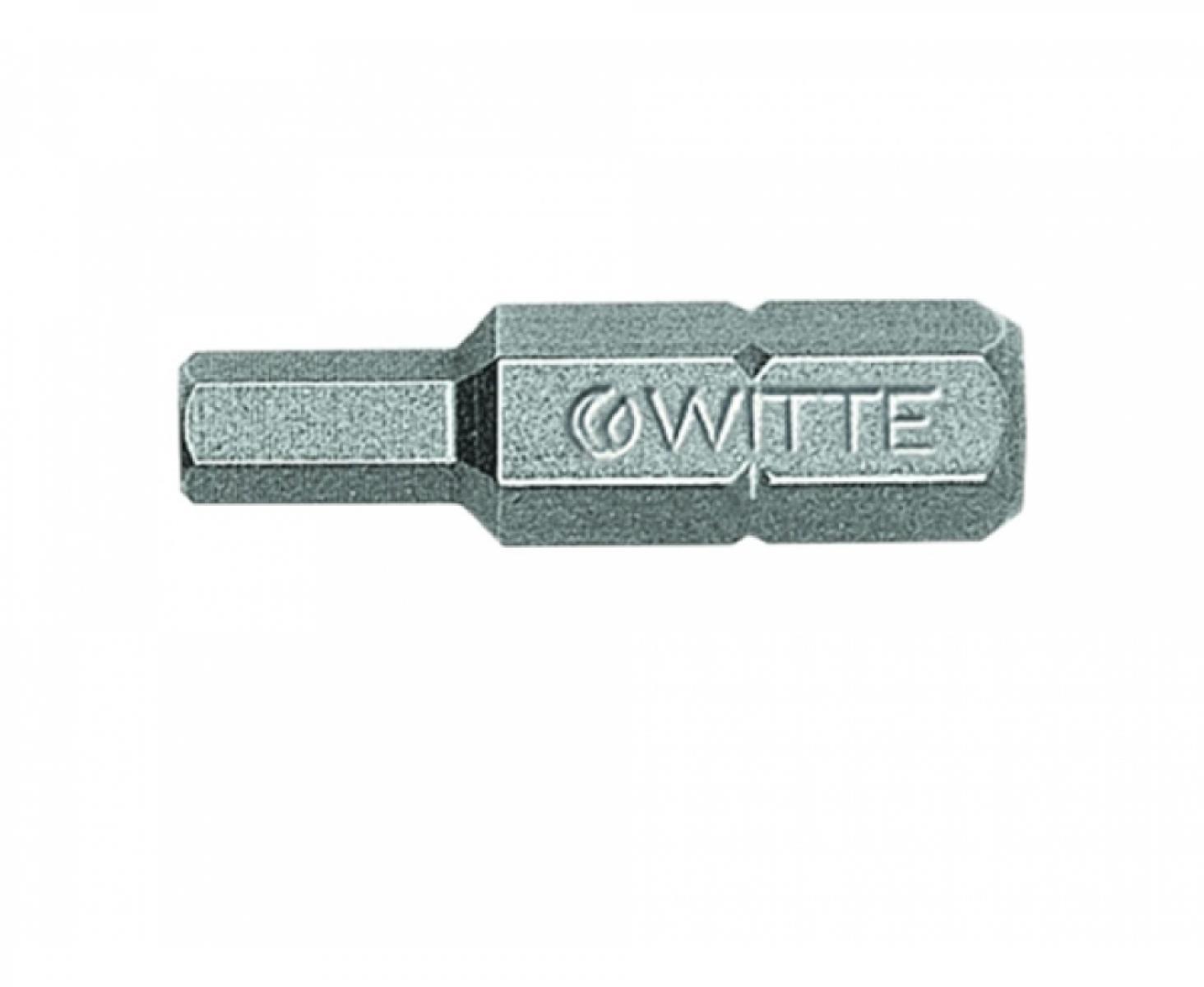картинка Бита Witte INDUSTRIE HEX 27084 4,0 х 25 мм для винтов с внутренним шестигранником для держателя C6,3 от магазина "Элит-инструмент"