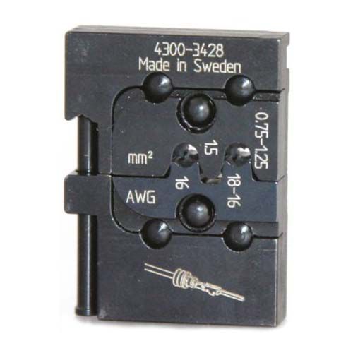 картинка PM-4300-3428/AAA Матрица для опрессовки контактных Pin коннекторов типа Timer: 0.75-1.25 мм², 1.5 мм² от магазина "Элит-инструмент"