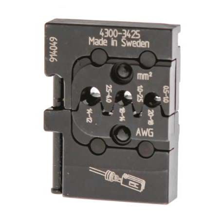 PM-4300-3425/AAA Матрица для опрессовки контактных Pin коннекторов типа Timer с уплотнителями: 0.5-1.0 мм², 1.0-2.5 мм², 2.5-4.0 мм²