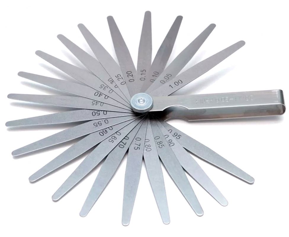 картинка Набор измерительных щупов 0,05 - 1 мм Kinex 1131 20 предметов от магазина "Элит-инструмент"