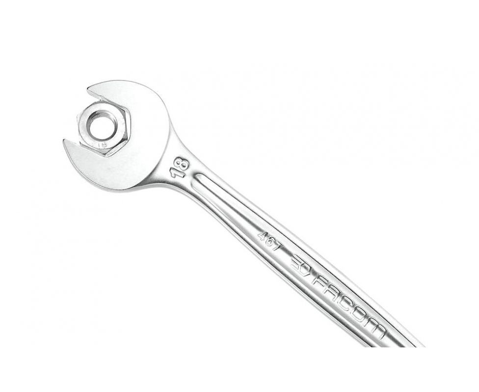 картинка Ключ гаечный комбинированный с трещоткой 16 мм Facom 467B.16 от магазина "Элит-инструмент"