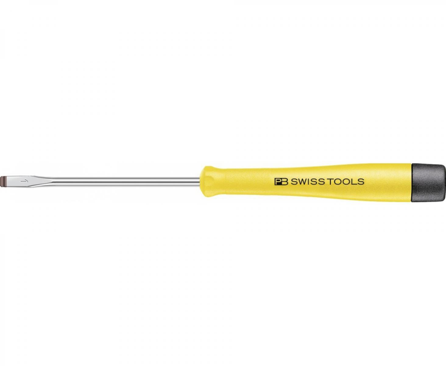 картинка Отвертка шлицевая прецизионная антистатическая ESD PB Swiss Tools PB 1120.0-60 0.4 x 2.5 от магазина "Элит-инструмент"