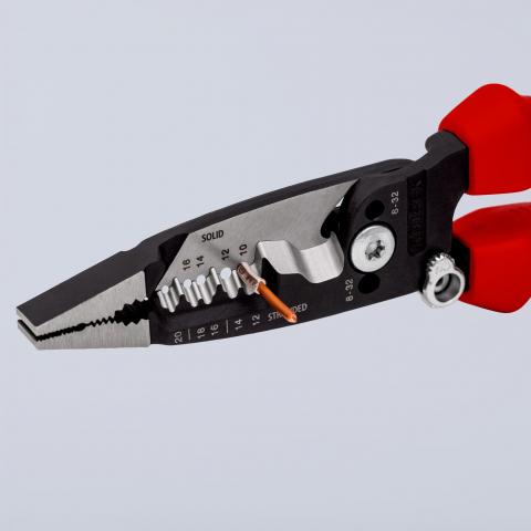 картинка KNIPEX WireStripper, многофункциональные клещи для электриков, американская модель KNIPEX 13728200  от магазина "Элит-инструмент"