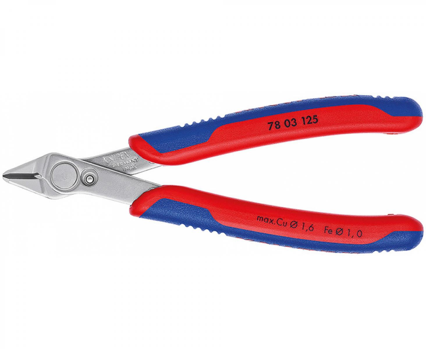 картинка Кусачки прецизионные Electronic Super Knips Knipex KN-7803125 от магазина "Элит-инструмент"