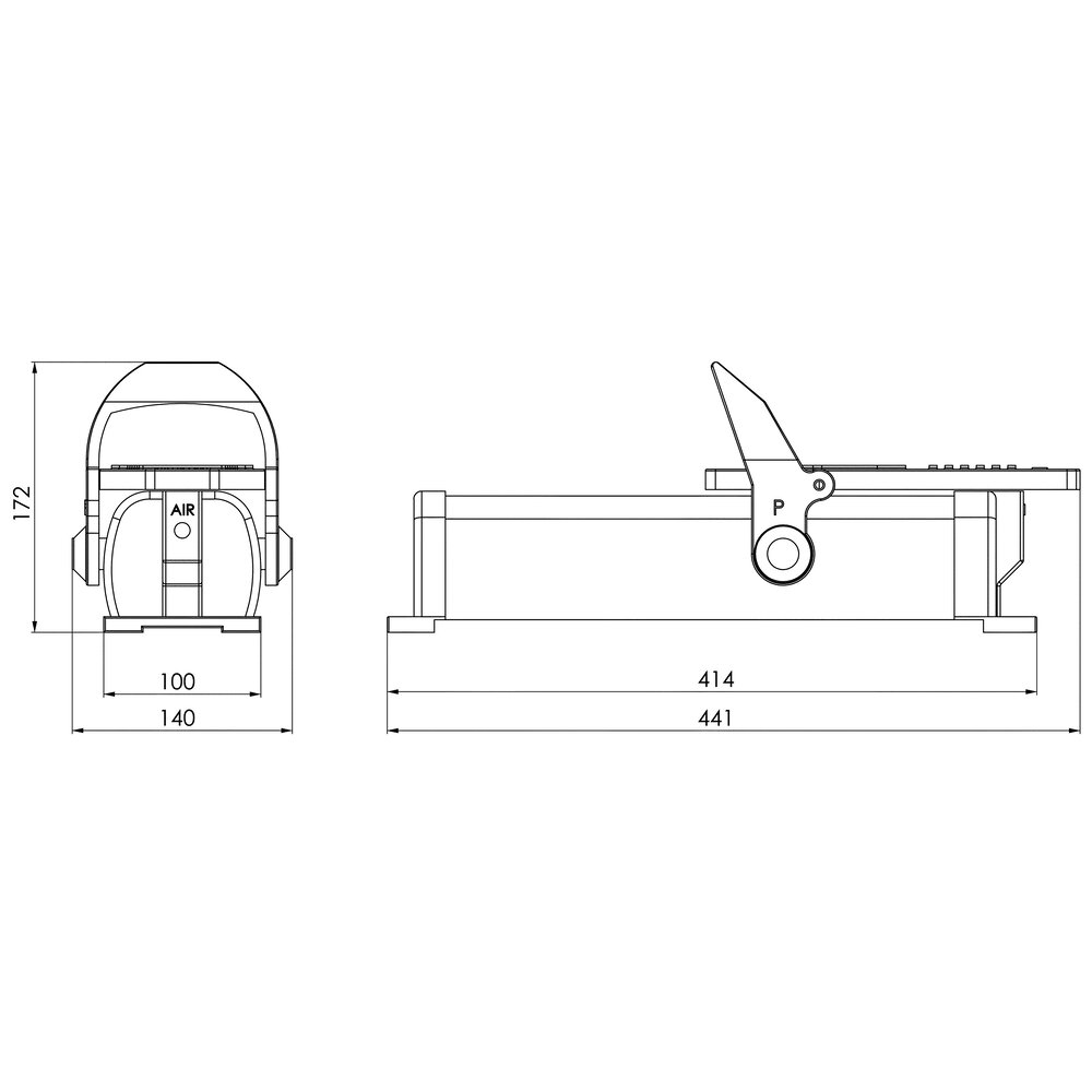 картинка Воздушно-гидравлический насос АМF 426569 от магазина "Элит-инструмент"