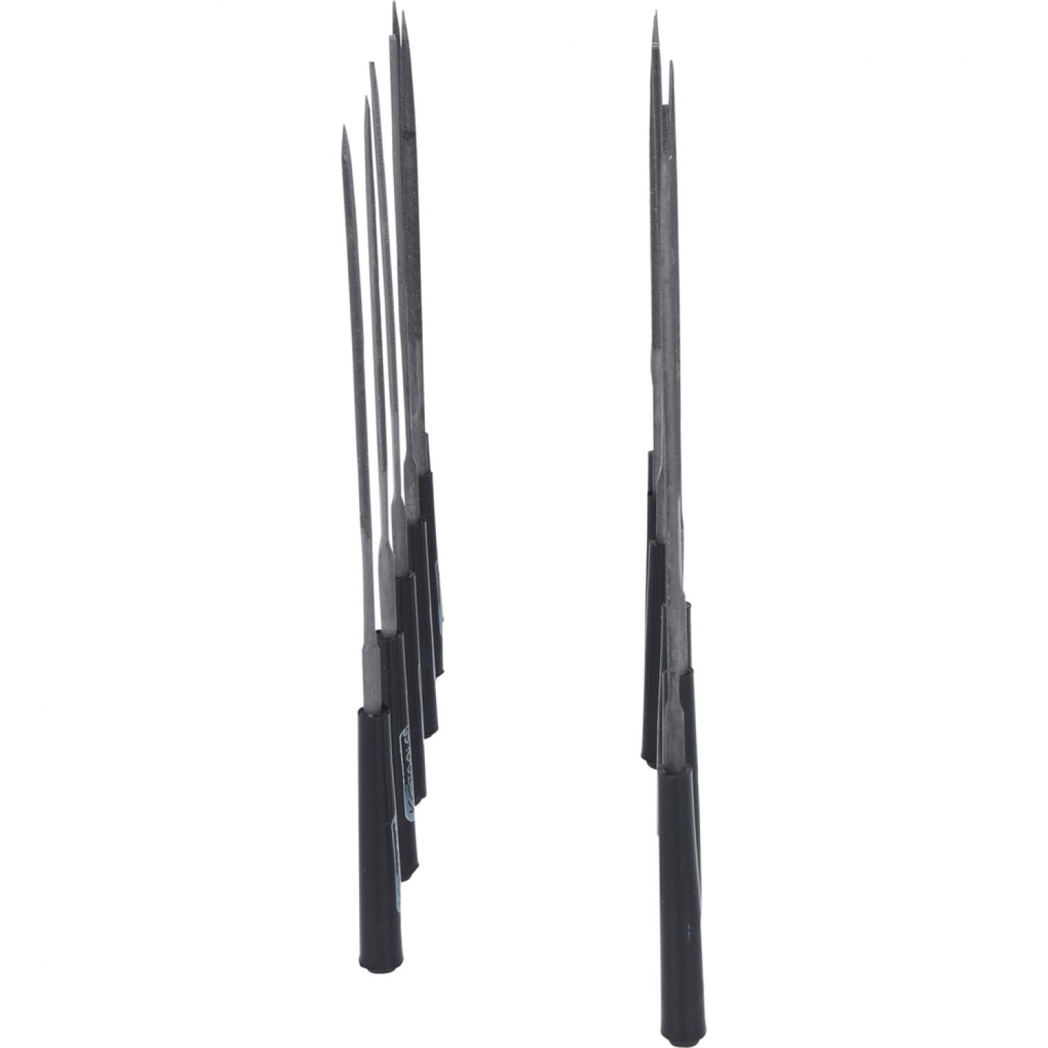 картинка Комплект надфилей с пластиковой рукояткой, 12 шт KSTools 140.3050 от магазина "Элит-инструмент"