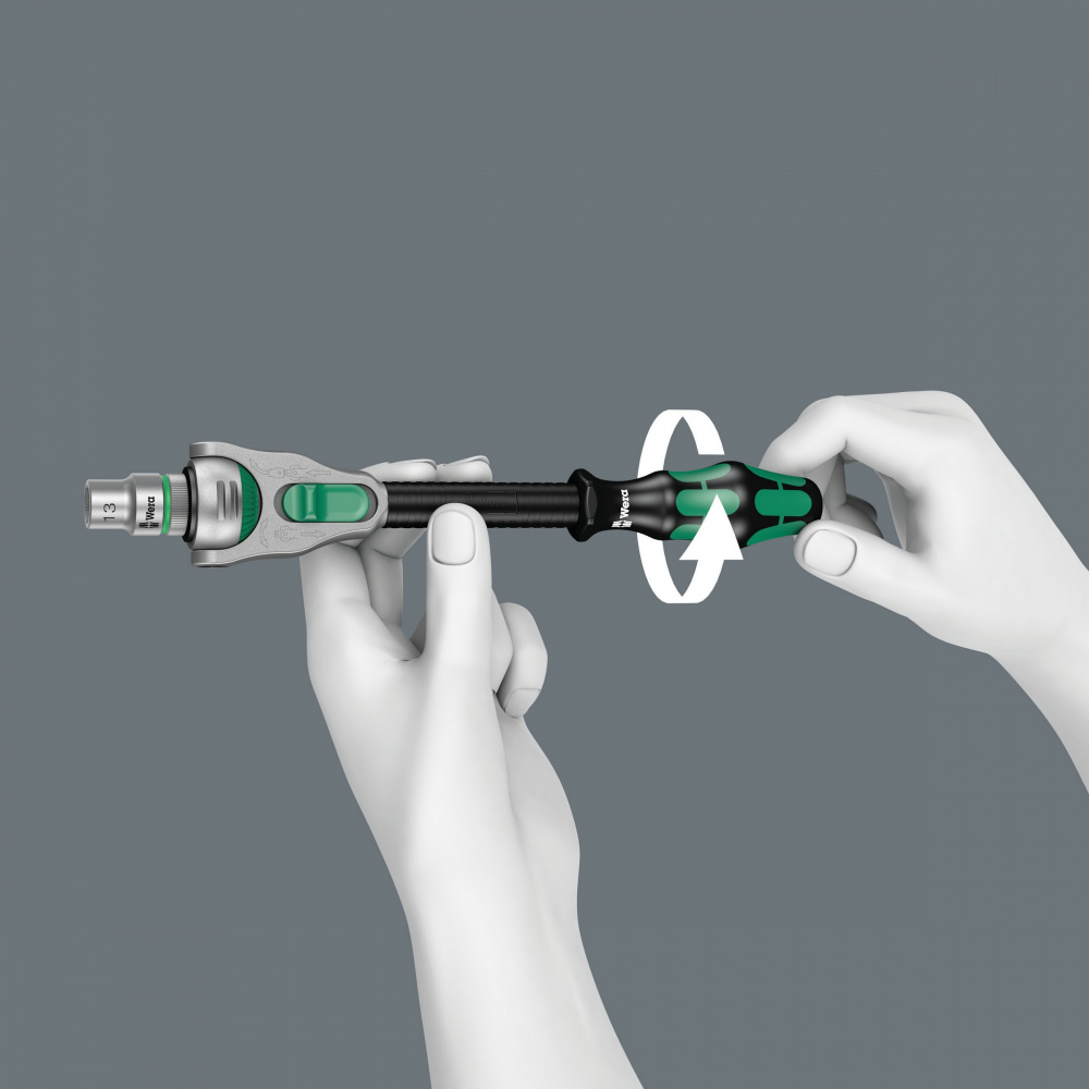 картинка 8100 SA/SC 2 Zyklop Speed Набор с трещоткой, DR 1/4" и 1/2", 43 предмета WERA WE-160785 от магазина "Элит-инструмент"