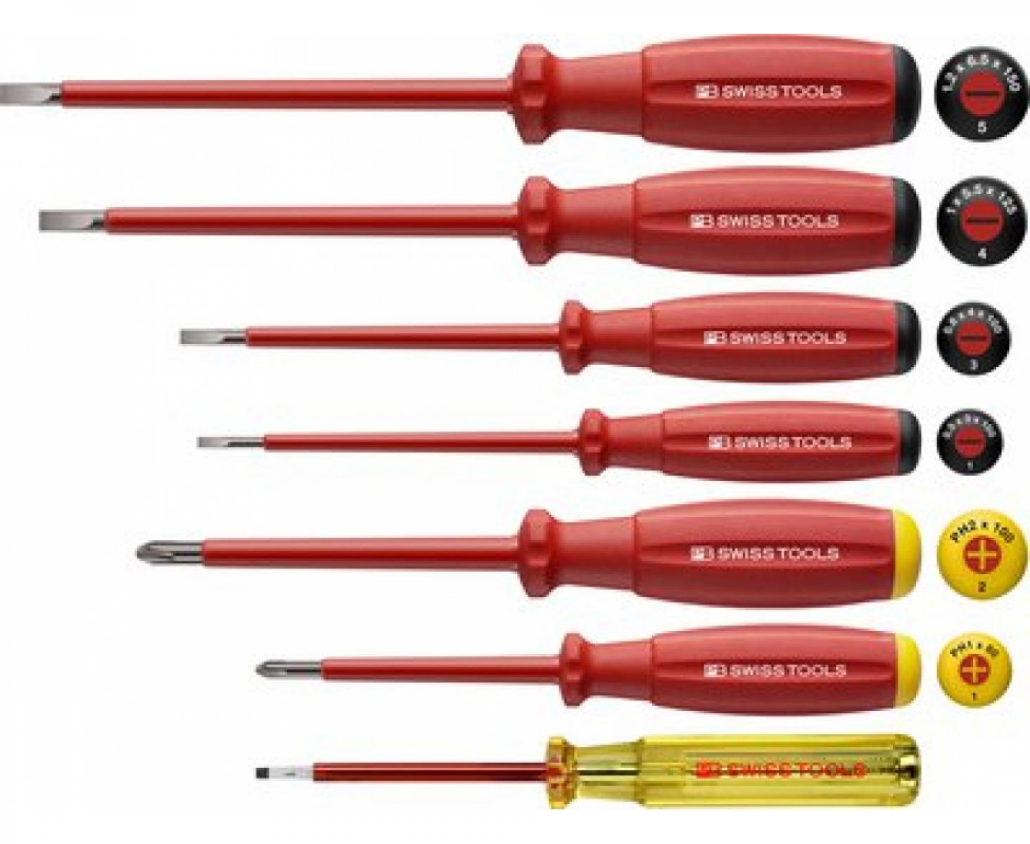 Набор диэлектрических отверток SwissGrip SL PH PB Swiss Tools PB 58541.CN 7 шт. в блистере