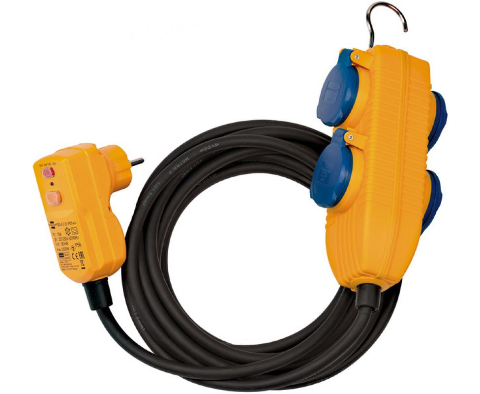 картинка Удлинитель сетевой 5 м IP54 Brennenstuhl RCD H07RN-F 3G1.5 1168720010 от магазина "Элит-инструмент"