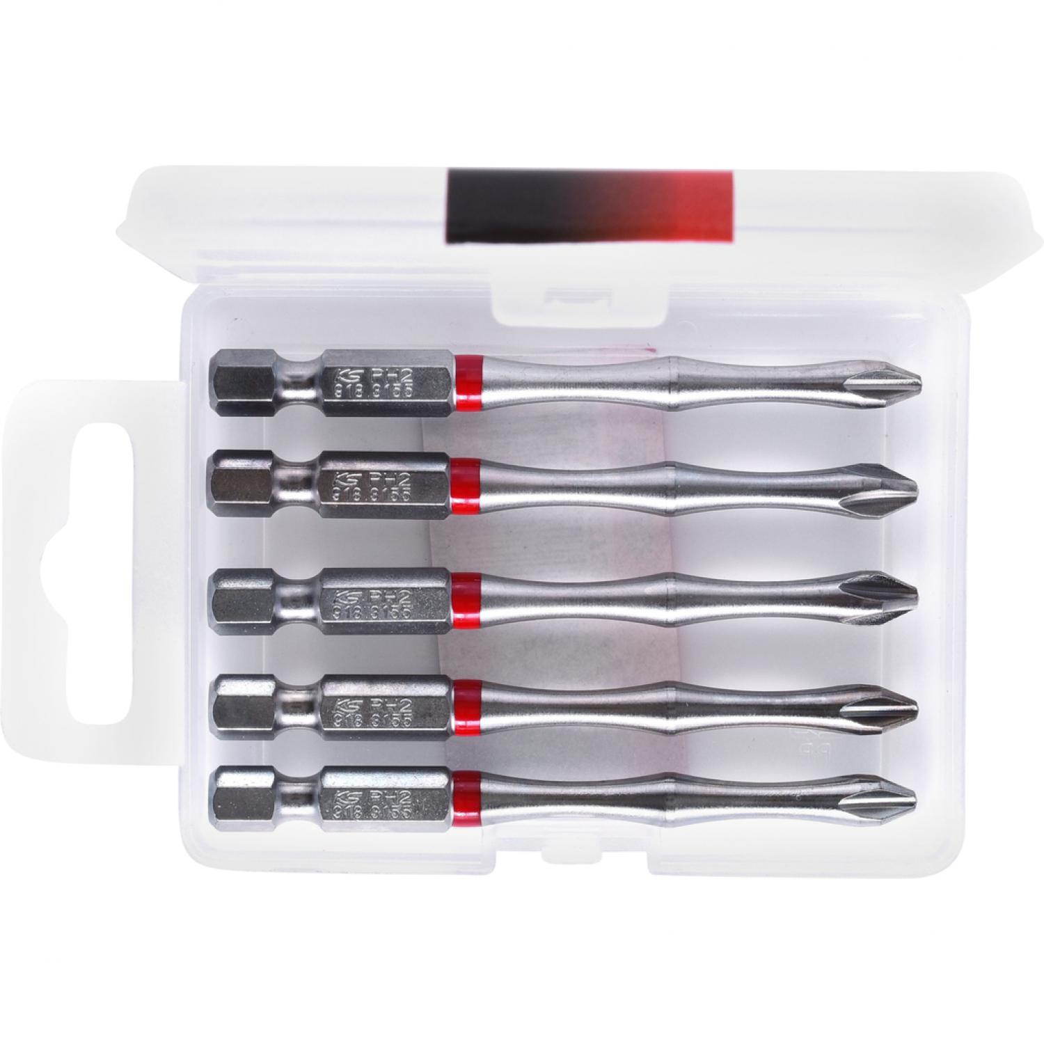 картинка Бит TORSIONpower 1/4", 75 мм, PH2, 5 шт в упаковке от магазина "Элит-инструмент"