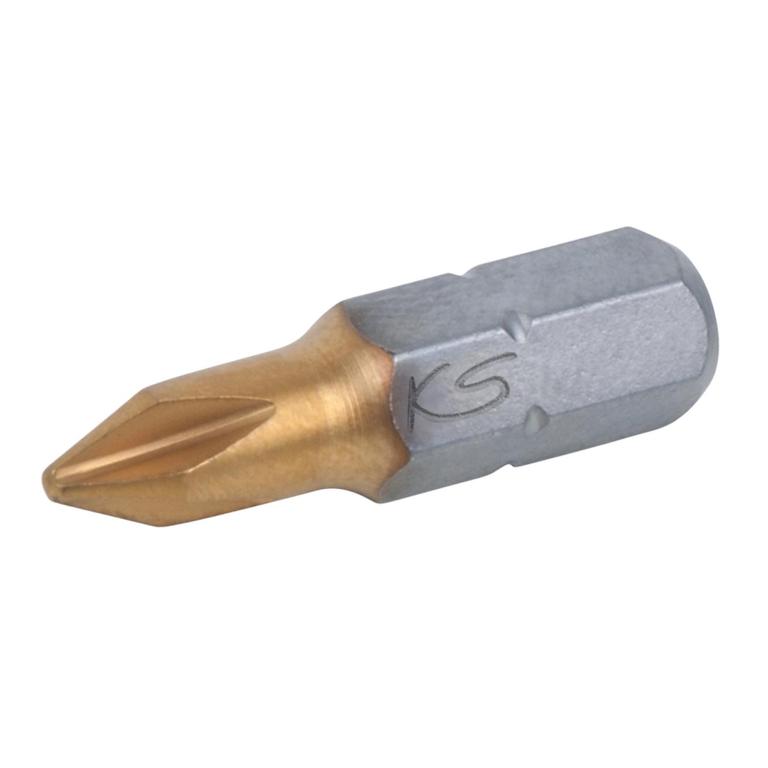 Бит TiN 1/4", 25 мм, PH2, 5 шт в упаковке
