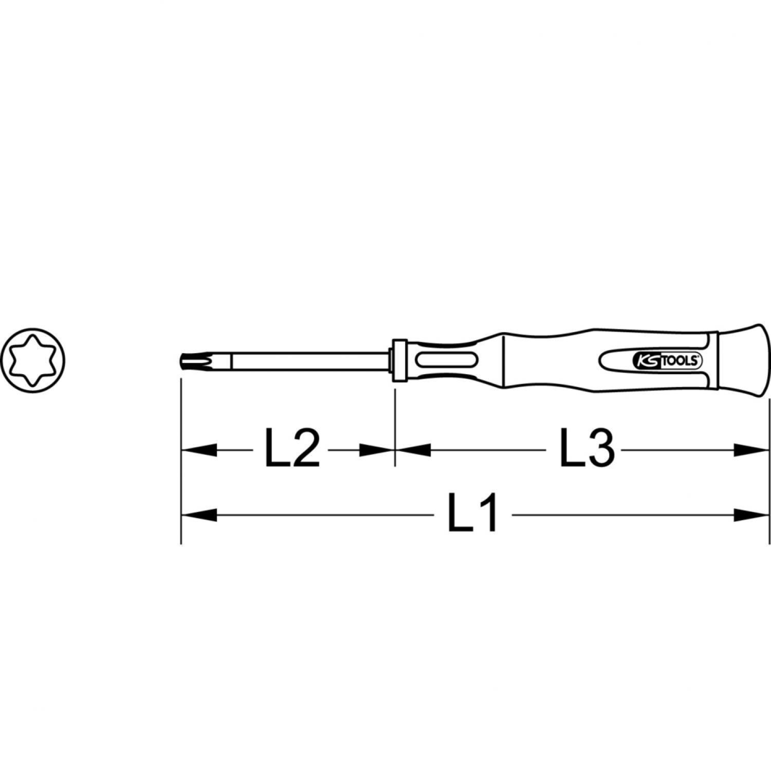 картинка Отвертка для точной механики для шлицев типа Torx-PLUS, IP1 от магазина "Элит-инструмент"