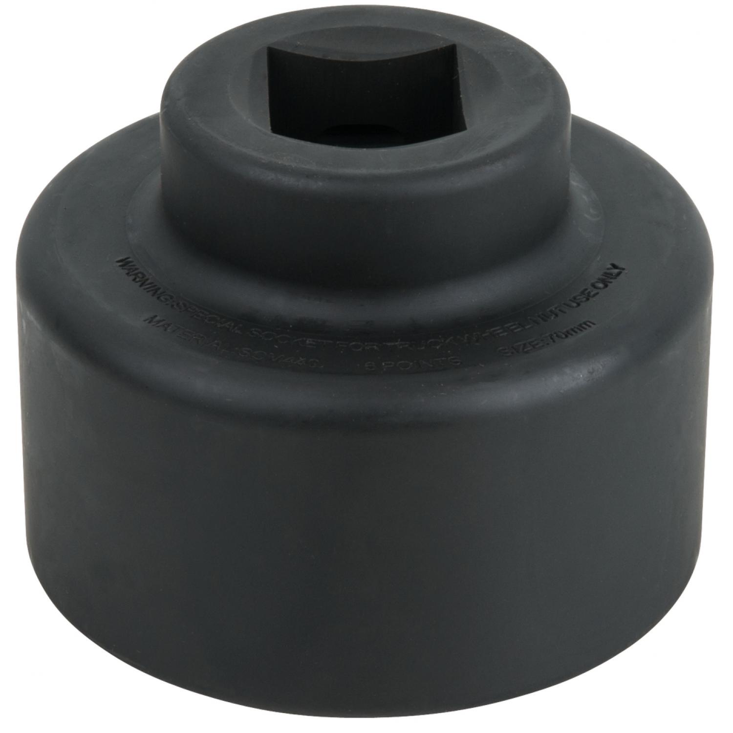1" Торцевая головка для ступичной гайки, 6-гранный профиль, короткий 70mm