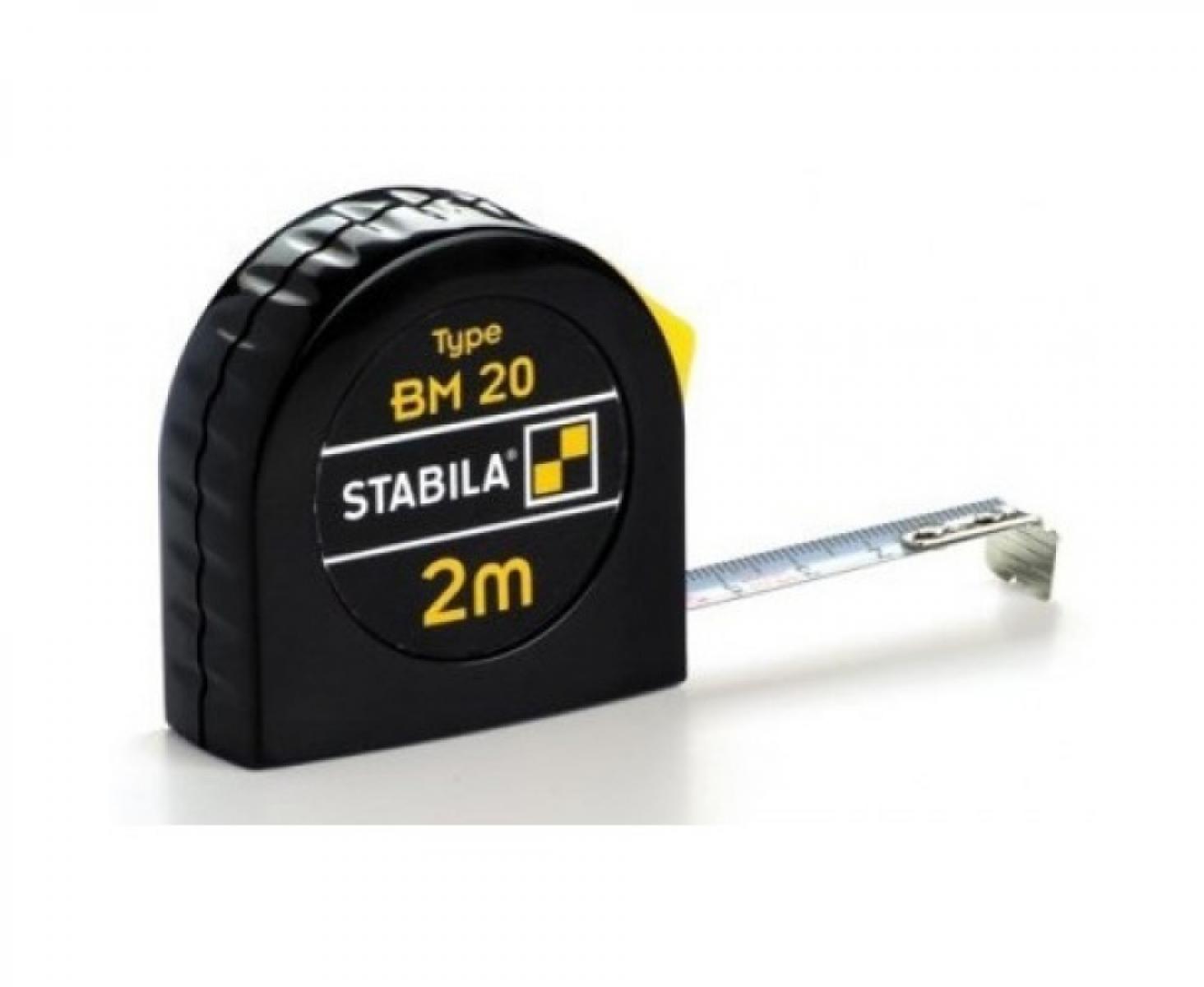 картинка Рулетка измерительная BM 20 2 м х 12,5 мм Stabila 16444 от магазина "Элит-инструмент"