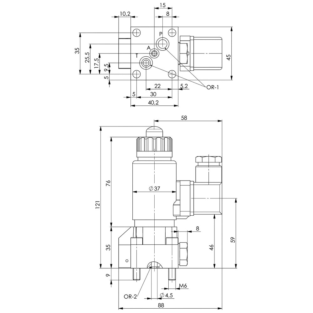 картинка Седельный клапан, 3/2-ходовой АМF 564577 от магазина "Элит-инструмент"