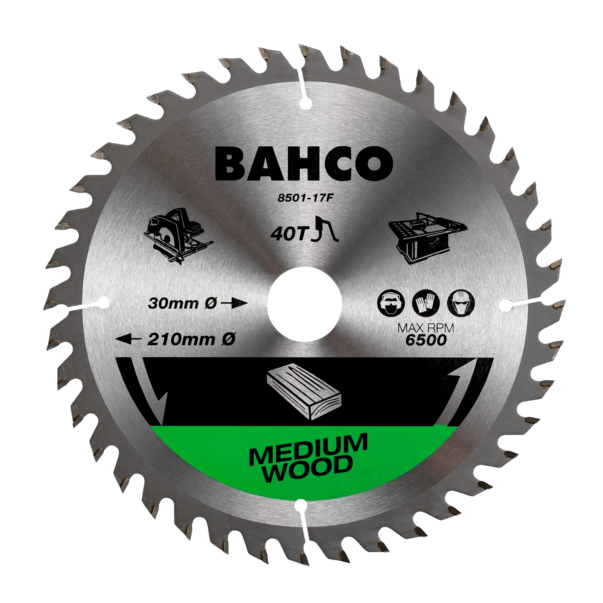 Полотна для переносных и настольных дисковых пил по дереву BAHCO 8501-P/T