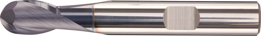 Цельнотвердосплавная радиусная фреза AITiN+, FORTIS 4317784741880 (ø h10 - 8 мм / длина режущей кромки - 12 мм / общая длина - 58 мм / хвостовик ø h5 - 8 мм / сталь - 150 / сталь - 110 / сталь - 85 / сталь - 45 / сталь - 45)