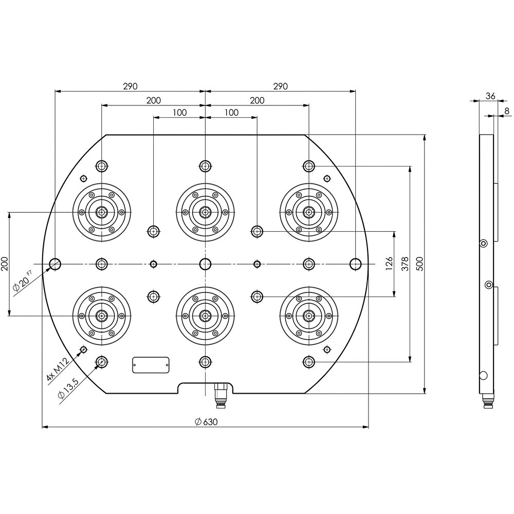 картинка 6-точечная зажимная станция АМF 427534 от магазина "Элит-инструмент"