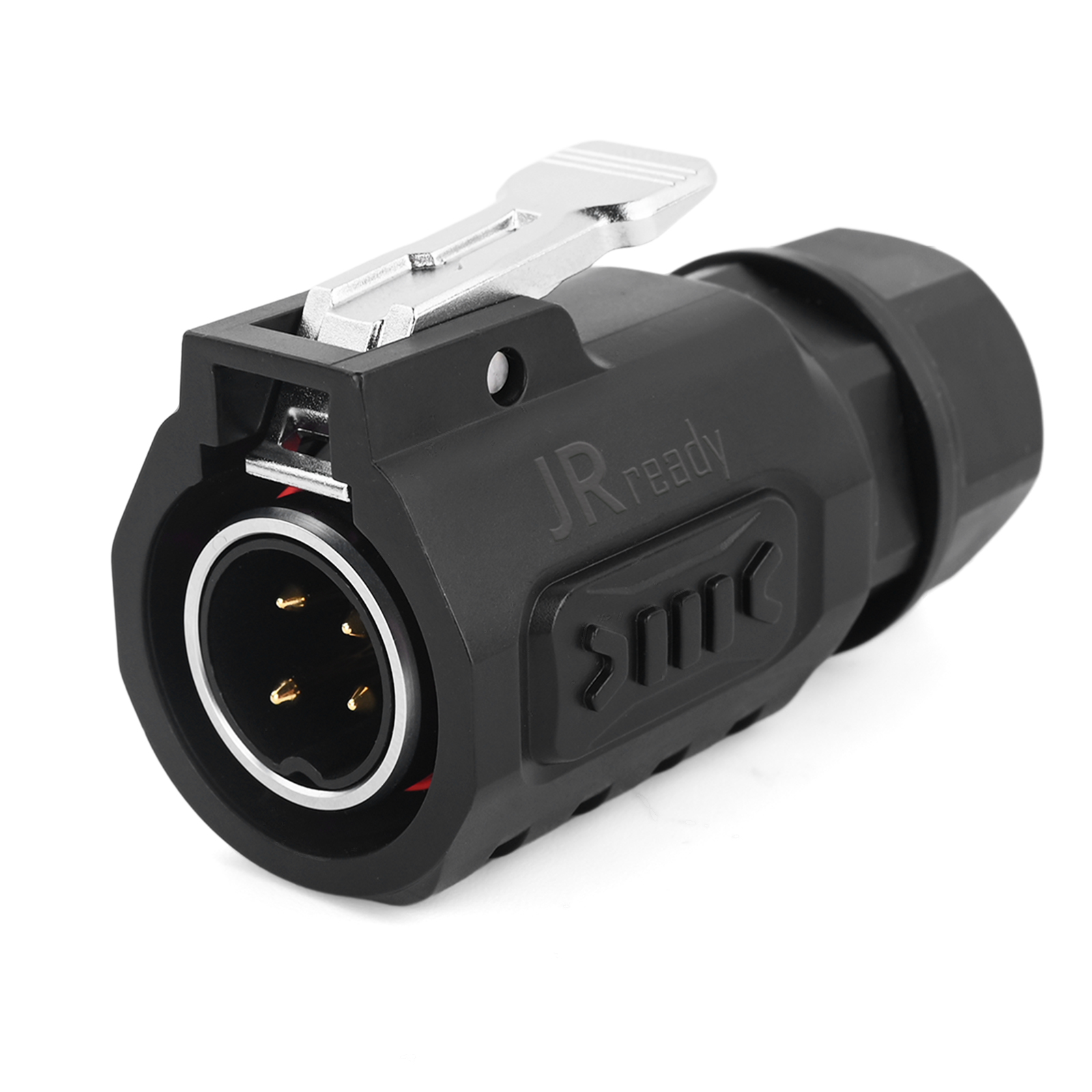 JRready JRSSW-CP20 4-контактный паяный пластиковый штекер (вилка), промышленный водонепроницаемый соединитель