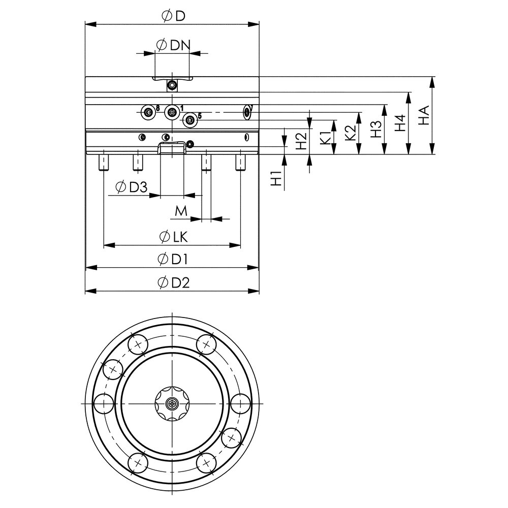 картинка Зажимной модуль, фланцевое исполнение АМF 568991 от магазина "Элит-инструмент"