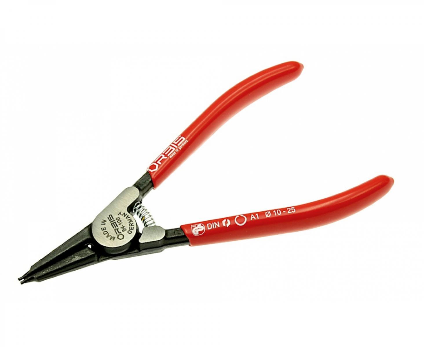 картинка Щипцы для внешних стопорных колец на валах, прямые A3 225 мм Orbis 54-400/2622 от магазина "Элит-инструмент"