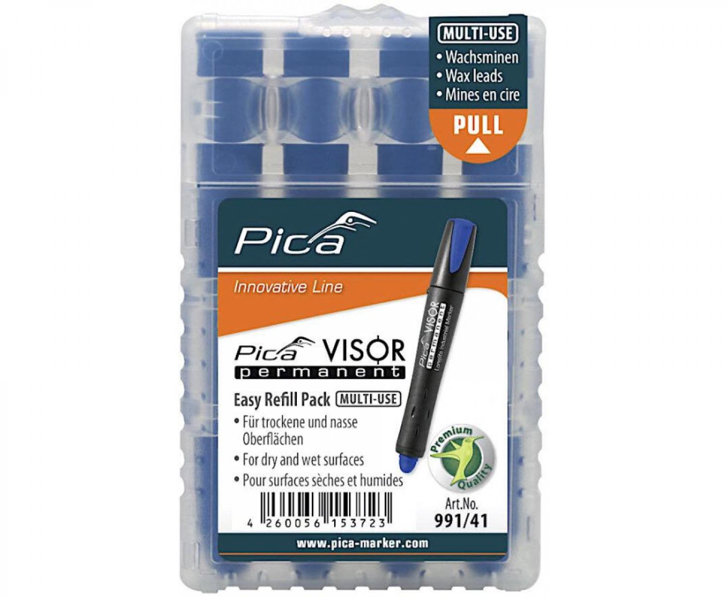 Стержни сменные для Pica-Visor синие 991/41 4 шт.