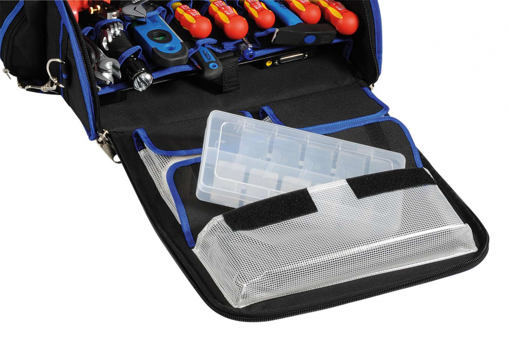 картинка 50807-92 сумка наплечная инструментальная, укомплектованная, 92 предмета, 555 x 410 x 180 мм 38 пр. HEYTEC HE-50807892000 от магазина "Элит-инструмент"