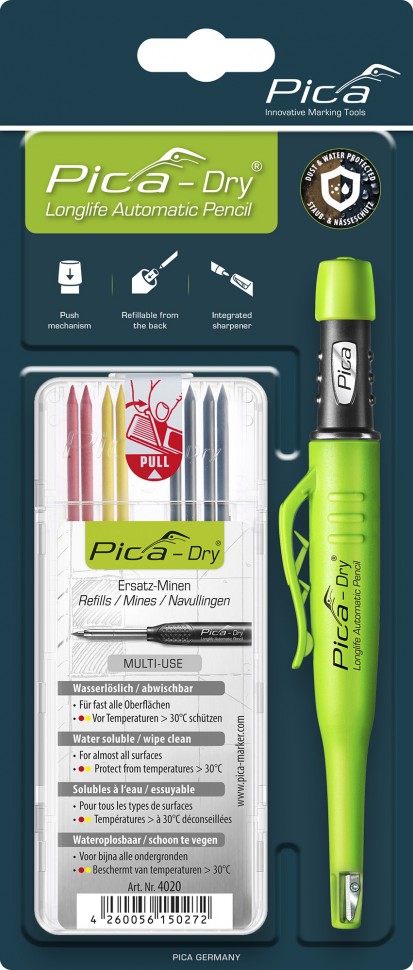 картинка PICA-MARKER 30402 Набор карандаша Pica-dry и грифелей (3030+4020) от магазина "Элит-инструмент"