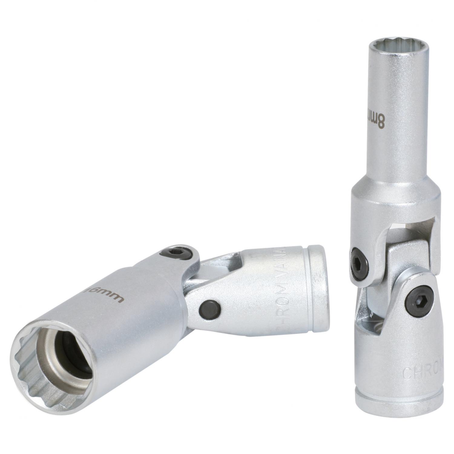 Торцевая головка 3/8", 12-гранная с шарниром, 13 мм