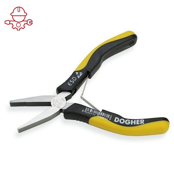 картинка Антистатические малые плоскогубцы плоские, комбинированные ESD Dogher 238-125 от магазина "Элит-инструмент"