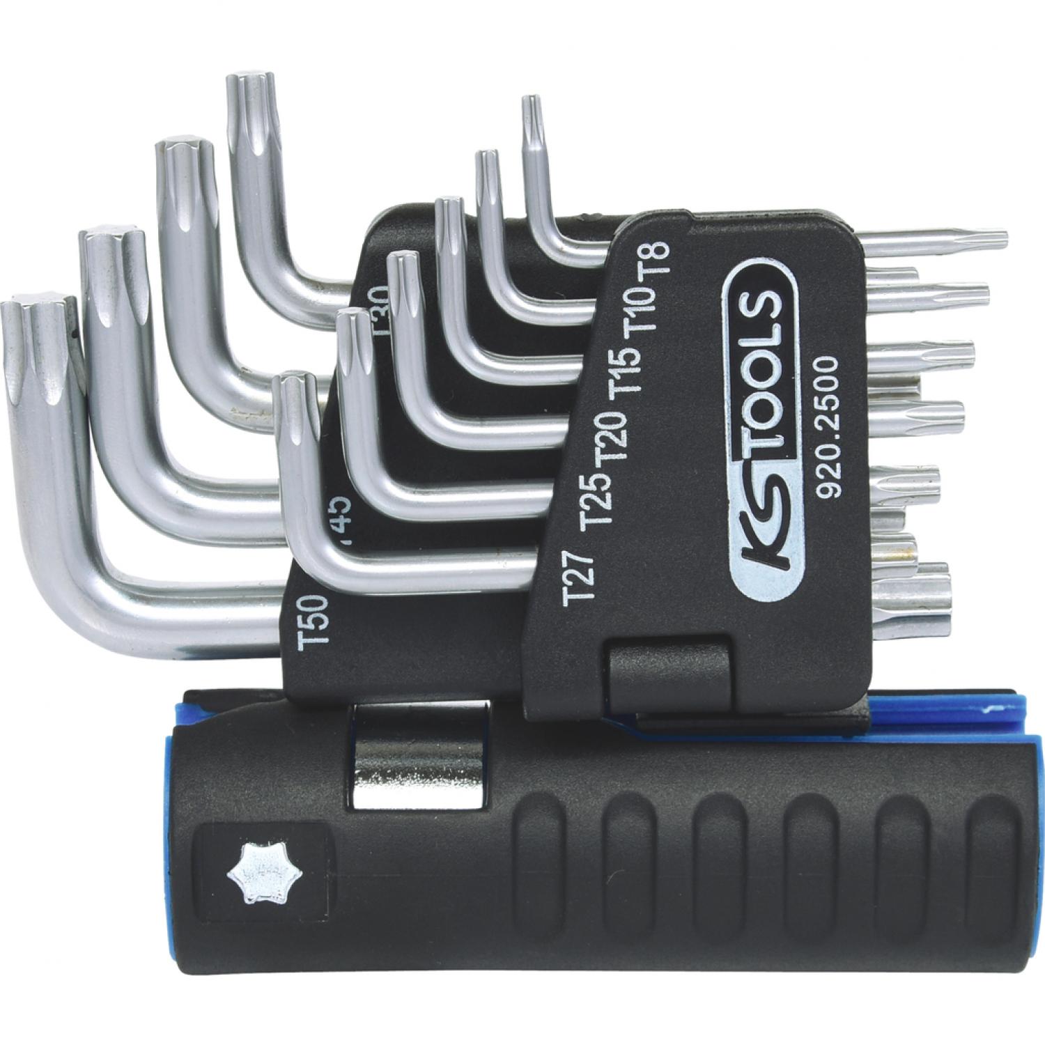 Комплект угловых штифтовых ключей с профилем Torx 3 в 1, размера XL, 10 шт, коротких