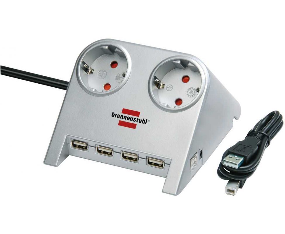 картинка Удлинитель настольный 1,8 м Brennenstuhl Desktop-Power-Plus H05VV-F 3G1,5 1153540122 от магазина "Элит-инструмент"