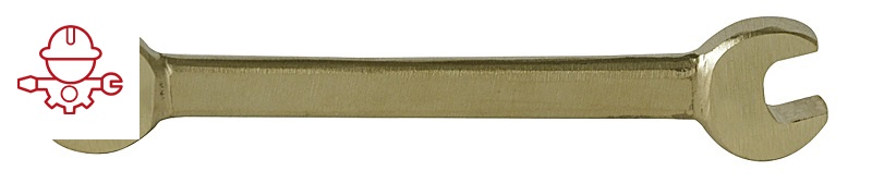 картинка Неискрящий двусторонний рожковый гаечный ключ (DIN 895) Kukko 1006F0607 от магазина "Элит-инструмент"