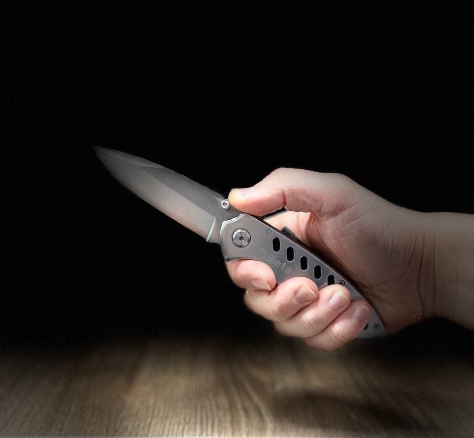 картинка Нож складной из нержавеющей стали в чехле 195х78х22 мм, 1778D Beta 017780060 от магазина "Элит-инструмент"