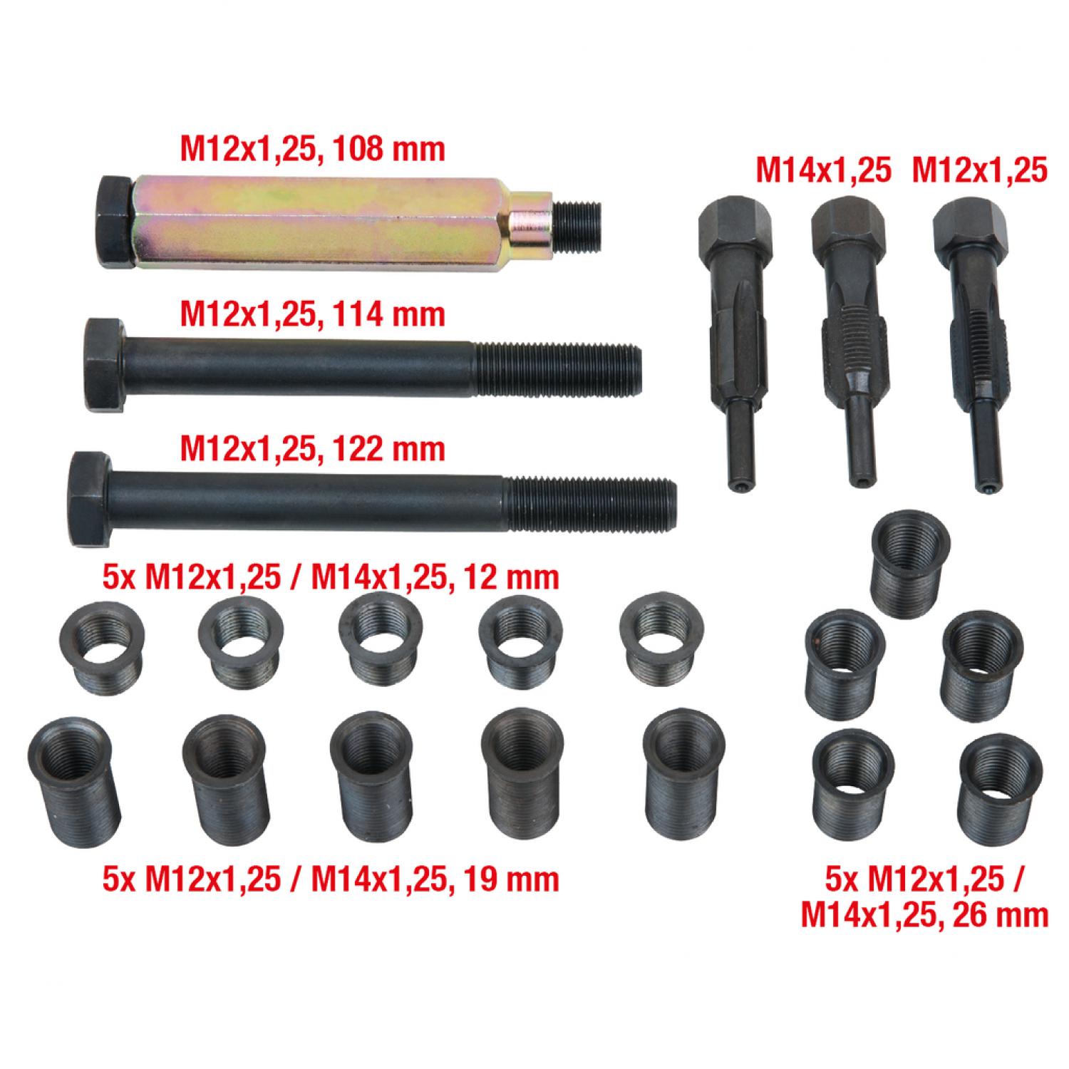 Ремонтный комплект THREADfix для свечей накала и зажигания M12x1,25, 21 шт
