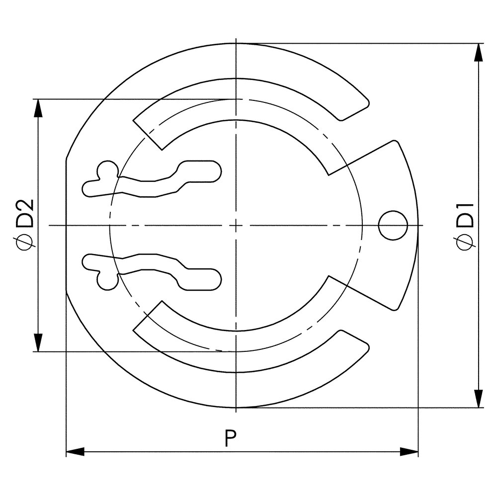 картинка Переходная пластина круглой формы АМF 564130 от магазина "Элит-инструмент"