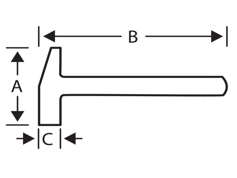 картинка Молоток столярный, деревянная рукоятка BAHCO 483-30 от магазина "Элит-инструмент"