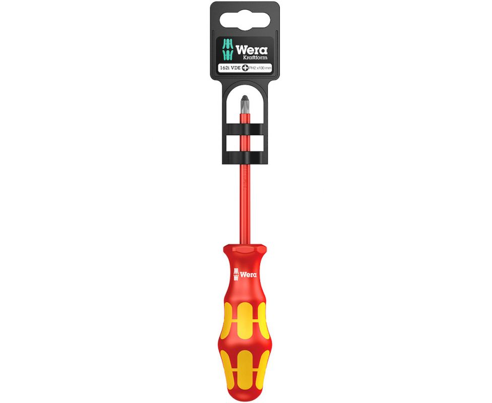 Отвертка Phillips Wera Kraftform 162 i PH VDE WE-100012 PH 2 х 100 изолированная крестовая