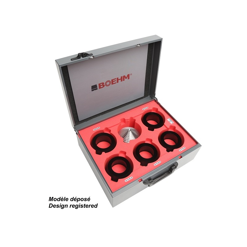 картинка Набор пробойников 2-99 мм BOEHM, 66 ПРЕДМЕТОВ | Размеры: 450 x 345 x 188мм (для паронитовых и графитовых прокладок) BOEHM JLB299PACC/7802 0299 Fplus от магазина "Элит-инструмент"