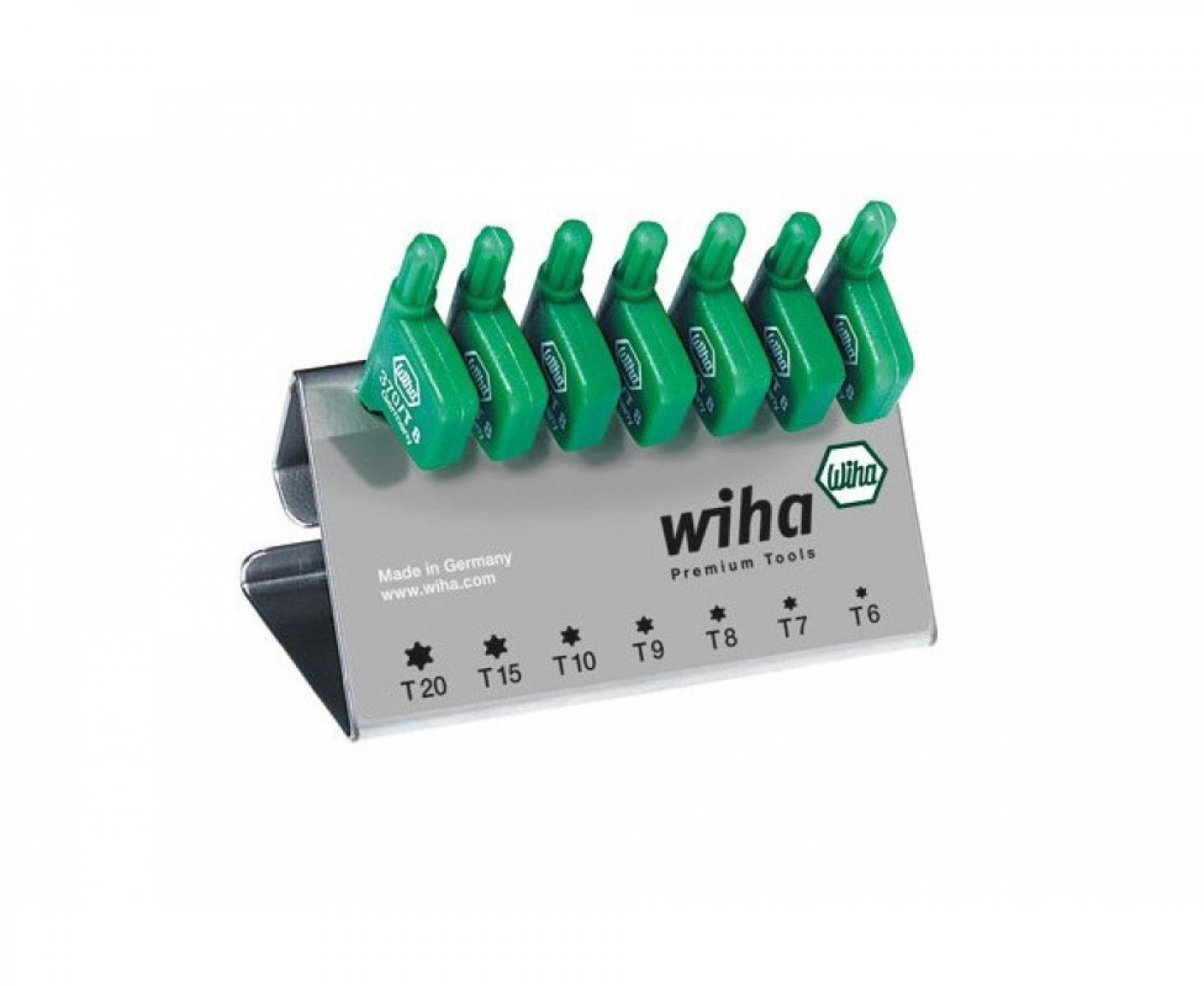 картинка Набор отверток TORX с рукояткой-флажком Wiha 370 VB 25625 в подставке, 7 предметов от магазина "Элит-инструмент"
