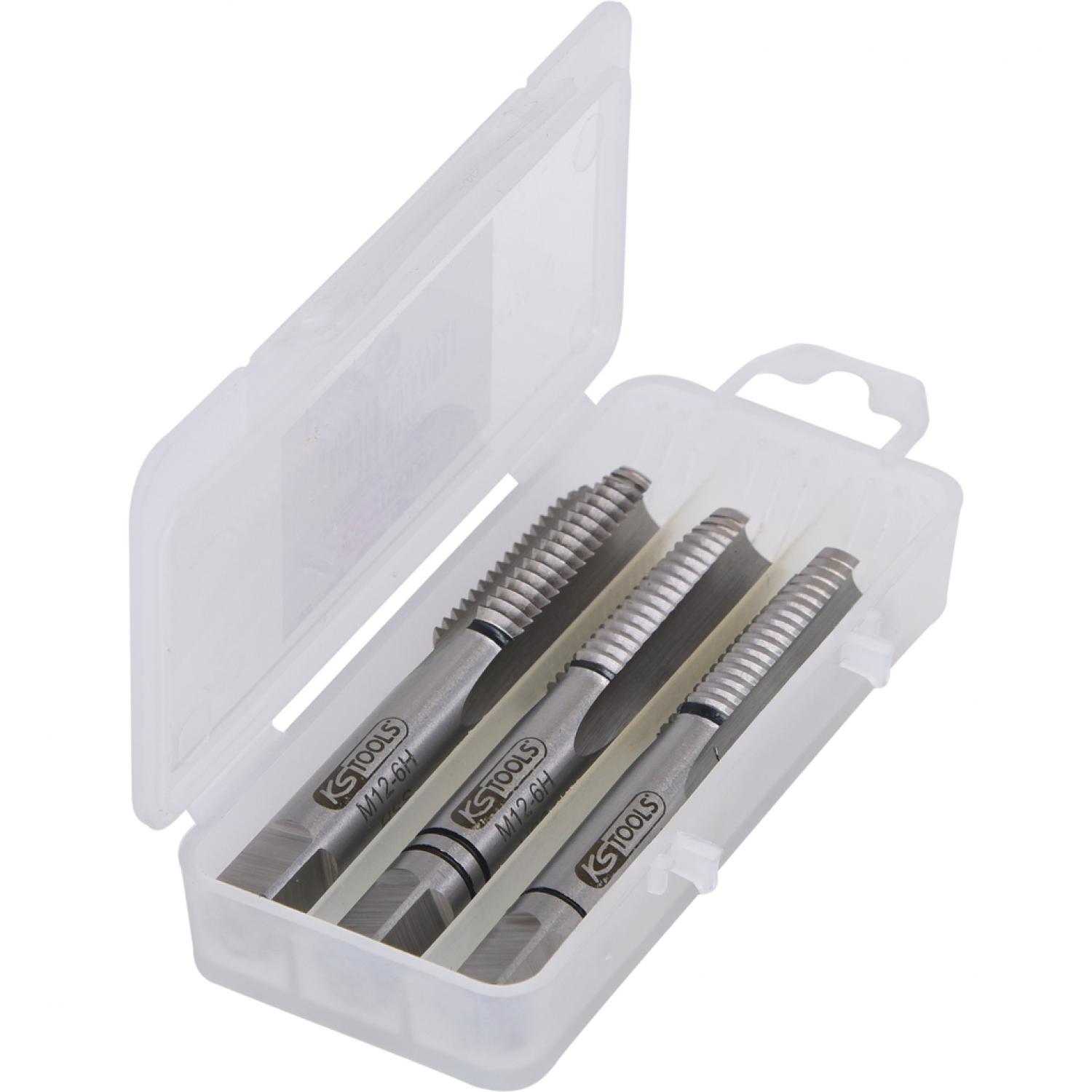 картинка Комплект ручных метчиков HSS, M, M12x1,75, 3 шт от магазина "Элит-инструмент"