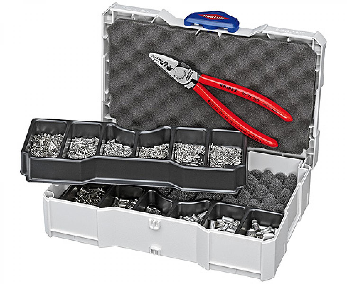 картинка Набор кабельных наконечников для опрессовки контактных гильз Knipex KN-979005 от магазина "Элит-инструмент"