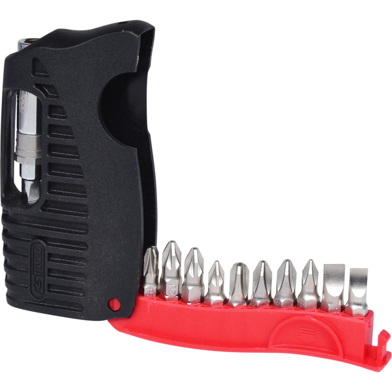 картинка Футляр для мини-бит 1/4'', 11 шт, со шлицем и профилем Philips и Pozidriv от магазина "Элит-инструмент"